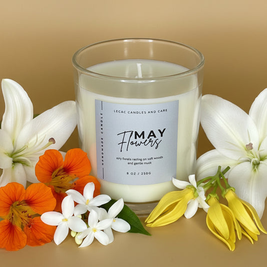 May Flowers Candle